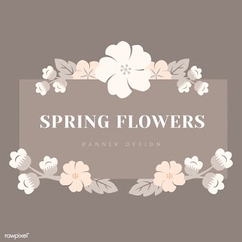 Japanese pastel flowers frame | Free stock vector - 553174