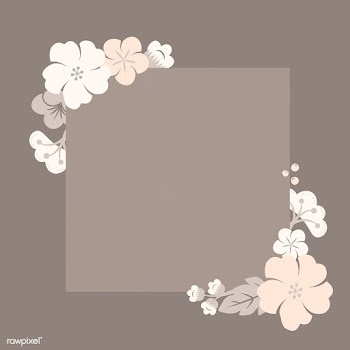 Japanese pastel flowers frame | Free stock vector - 553179