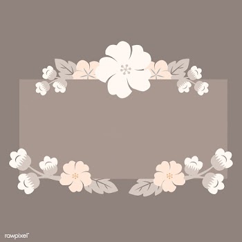 Japanese pastel flowers frame | Free stock vector - 553181