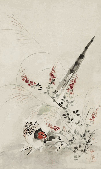 Japanese pheasant and grass (1615-1868) | Free Photo Illustration - rawpixel