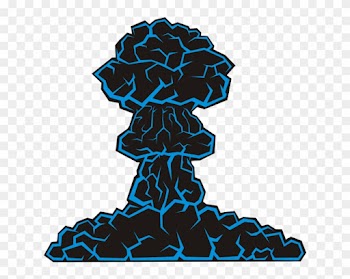 Japanese Poet On Cloud Clipart, Vector Clip Art Online, - Mushroom Cloud Clip Art