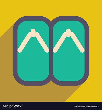 Japanese slippers vector image