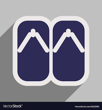 Japanese slippers vector image