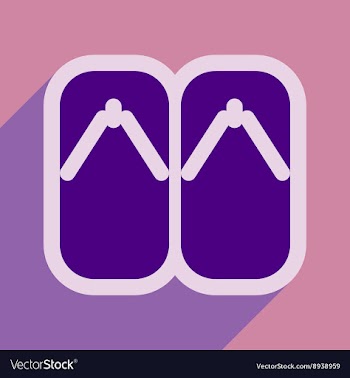 Japanese slippers vector image