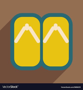 Japanese slippers vector image