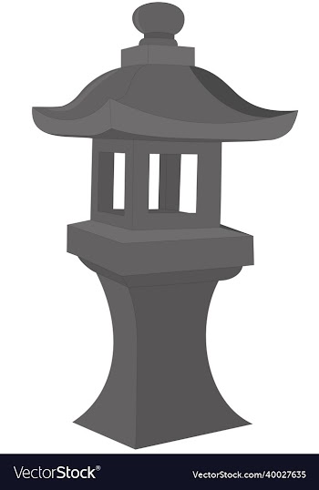 japanese style stone lantern for garden