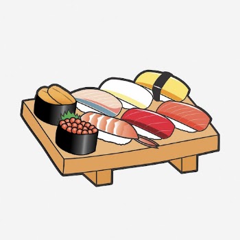 Japanese sushi set clipart illustration. | Free Photo - rawpixel
