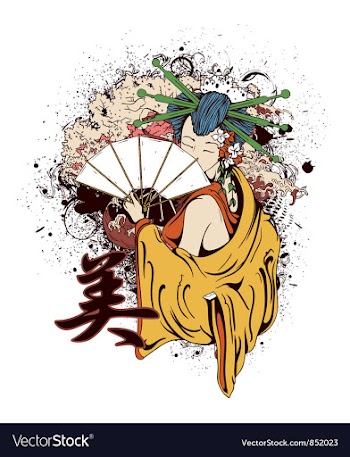 Japanese t-shirt design vector image