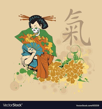 Japanese t-shirt design vector image