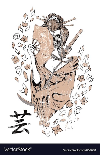 Japanese t-shirt design vector image