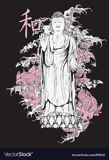 Japanese t-shirt design vector image