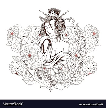 Japanese t-shirt design vector image