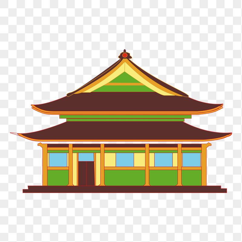 Japanese temple png sticker, transparent | Free PNG - rawpixel