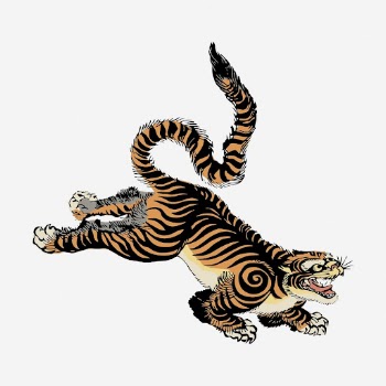 Japanese tiger illustration. Free public | Free Photo - rawpixel