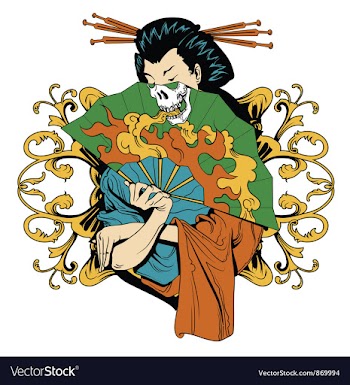 Japanese tshirt design vector image