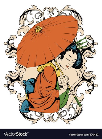 Japanese tshirt design vector image