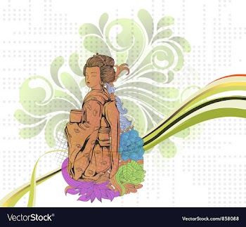 Japanese vector image