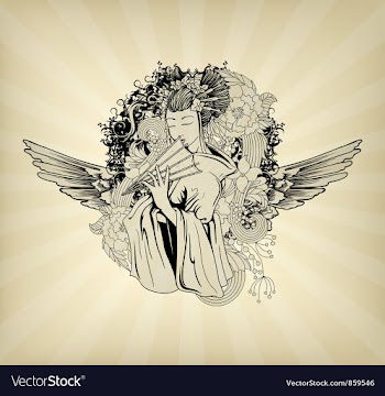 Japanese vector image
