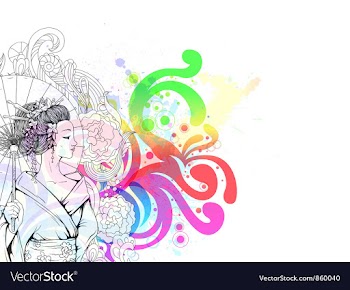 Japanese vector image