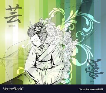 Japanese vector image