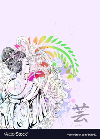 Japanese vector image