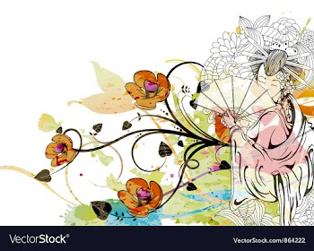 Japanese vector image