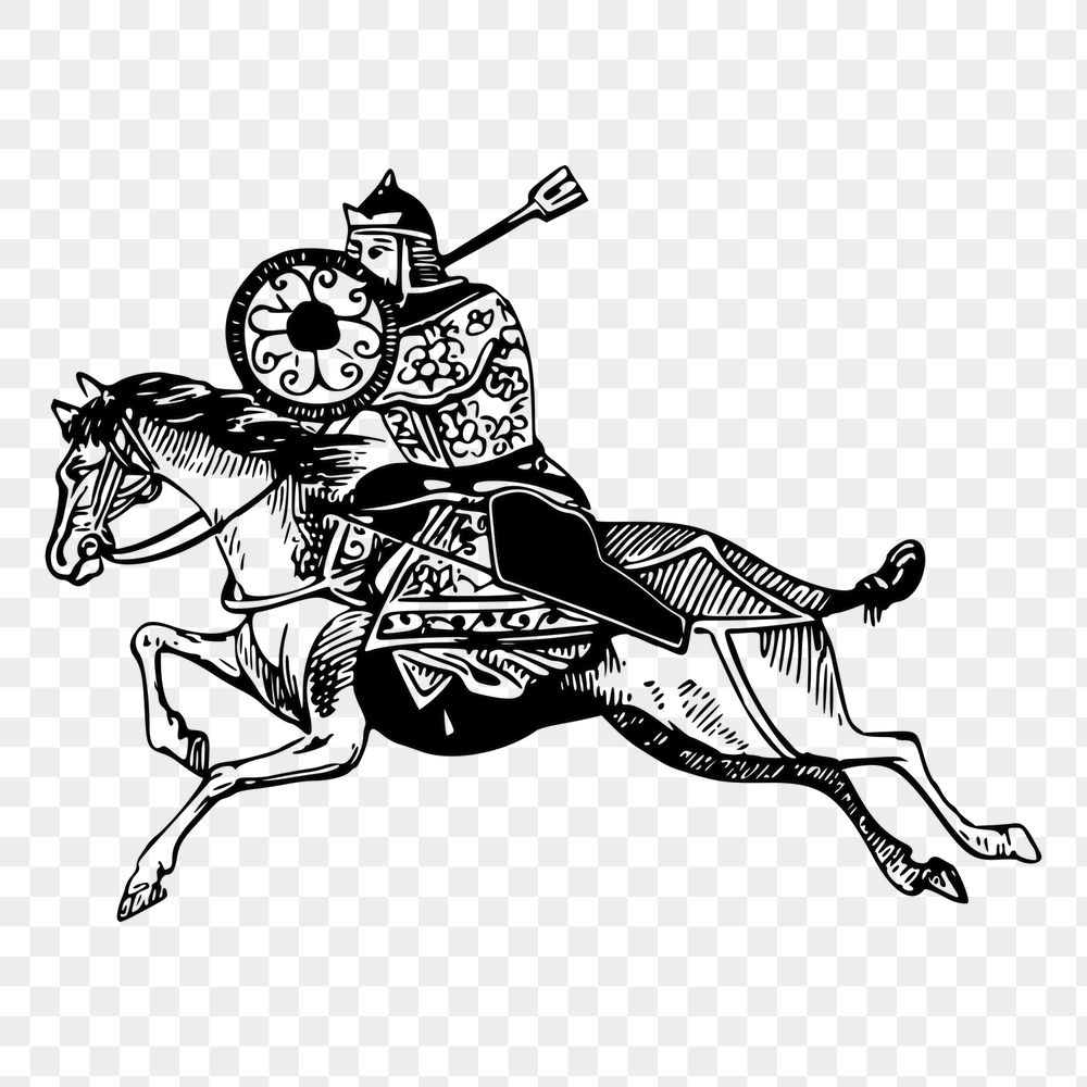Japanese warrior png sticker, vintage | Free PNG - rawpixel