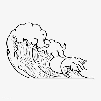 Japanese wave art doodle | Free stock vector - 843122