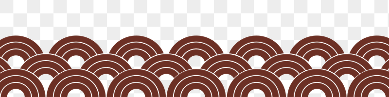 Japanese wave-patterned png border, transparent | Free PNG - rawpixel