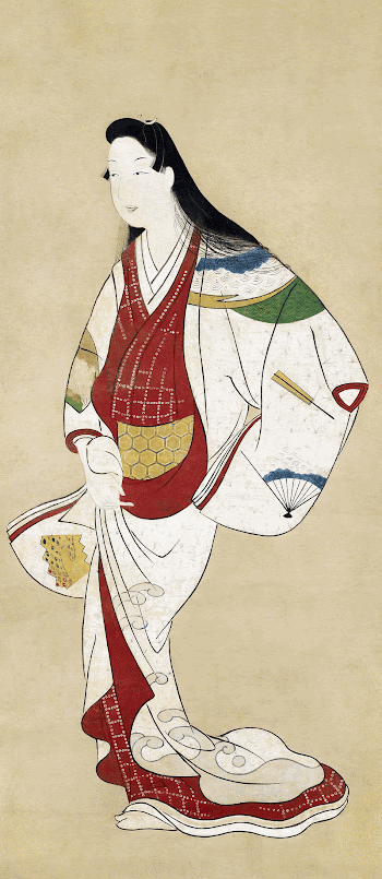 Japanese woman (1660-1670) vintage painting. | Free Photo Illustration - rawpixel
