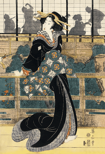 Japanese woman (1787-1867) vintage woodcut | Free Photo Illustration - rawpixel