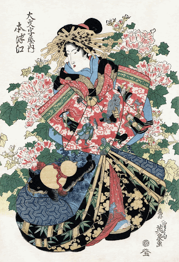 Japanese woman (1820-1830)  vintage | Free Photo Illustration - rawpixel