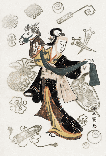 Japanese woman character (1777-1835) vintage | Free Photo Illustration - rawpixel