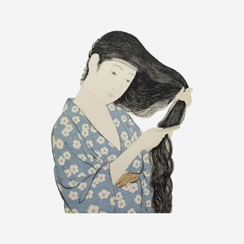 Japanese woman combing hair, vintage | Free Photo - rawpixel
