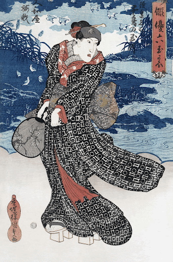 Japanese woman in kimono (1786-1864) | Free Photo Illustration - rawpixel