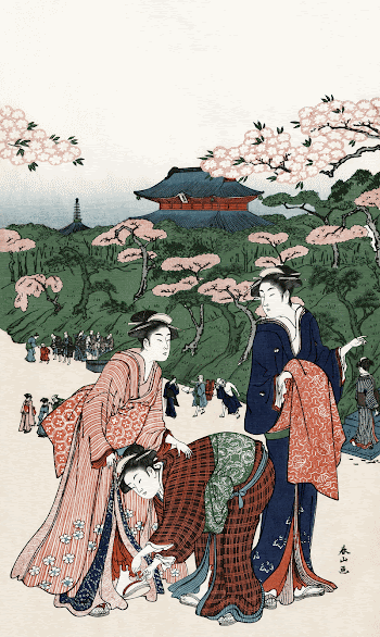 Japanese women (1780-1800) vintage woodblock | Free Photo Illustration - rawpixel