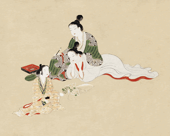Japanese women (17th century) vintage | Free Photo Illustration - rawpixel