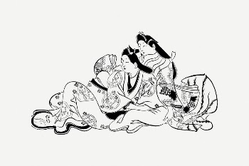 Japanese women clipart, vintage illustration | Free PSD Illustration - rawpixel