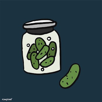 Jar of pickles graphic illustration | Free stock vector - 439668