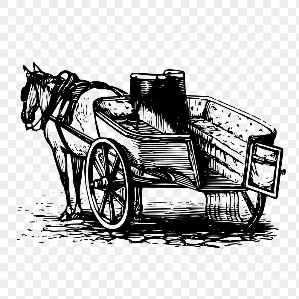 Jaunting car png sticker, transportation | Free PNG - rawpixel