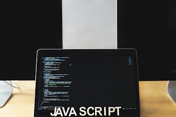 Javascript Code On Laptop Screen