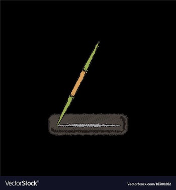 Javelin throw in hatching style vector image