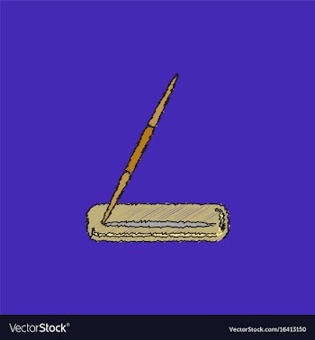 Javelin throw in hatching style vector image