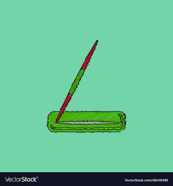 Javelin throw in hatching style vector image