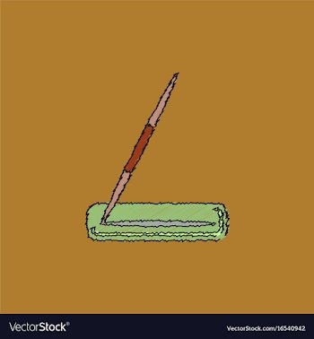 Javelin throw in hatching style vector image