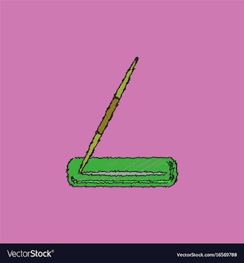 Javelin throw in hatching style vector image