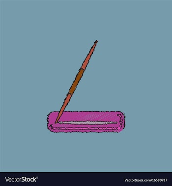 Javelin throw in hatching style vector image