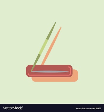 Javelin throw in sticker style vector image
