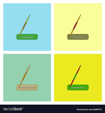 Javelin throw set vector image