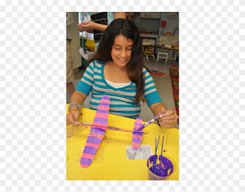 Jazmin Salinas, 11, Added The Finishing Touches To - Girl